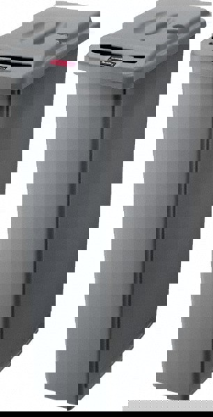 Slim Jim Confidential Document Waste Receptacle with Lid, 23 gal, Light Gray